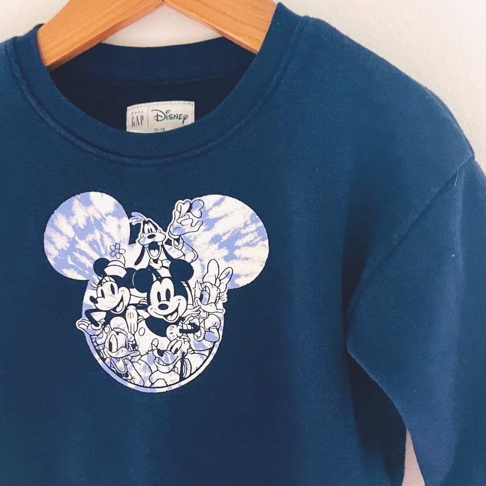 Retro Mickey Mouse Ears Unisex Sweatshirt, Tie Dye, Mickey Minnie Goofy